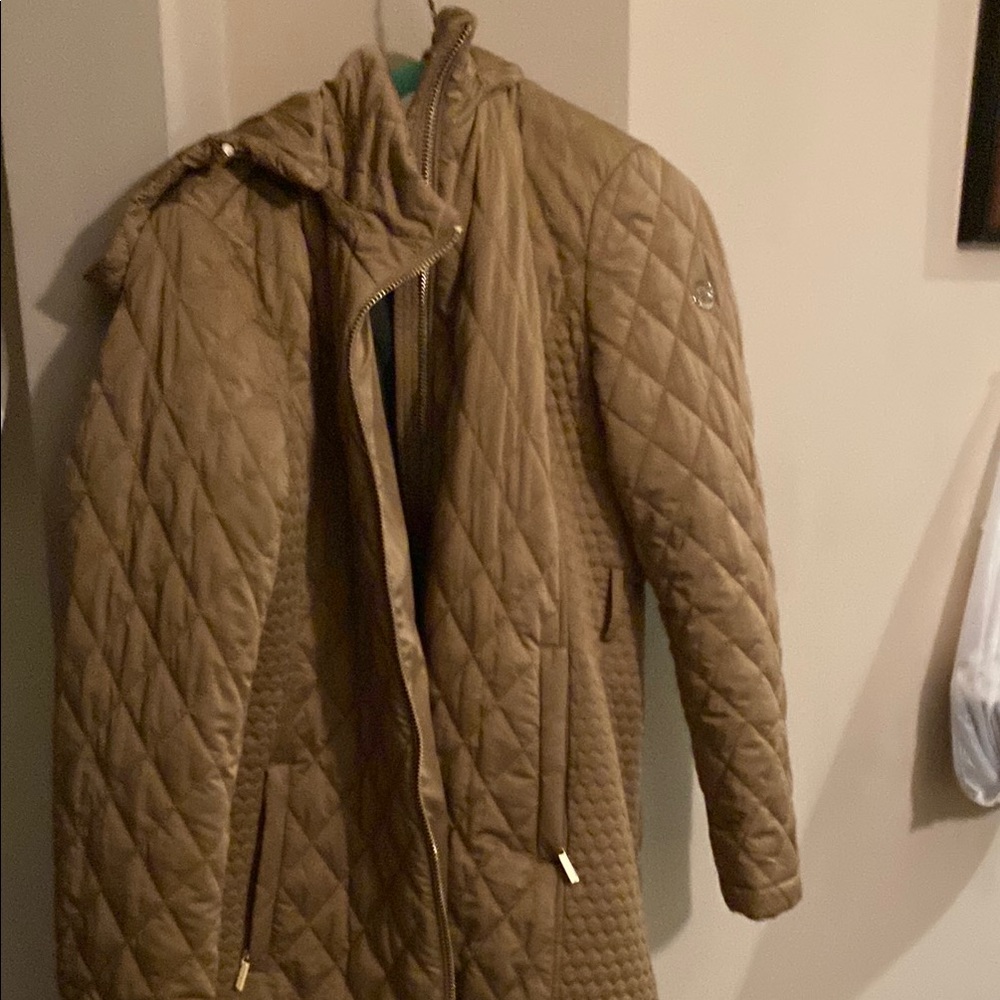 Moncler Quilted Brown Coat